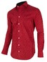 Cavallaro Napoli Santo Overhemd Rood-Zwart