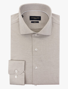 Cavallaro Napoli Sarino Jersey Cotton Overhemd Licht Groen