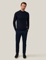 Cavallaro Napoli Saronno Turtle Neck Merino Pullover Dark Evening Blue