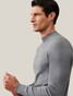 Cavallaro Napoli Saronno Turtle Neck Merino Pullover Grey Melange