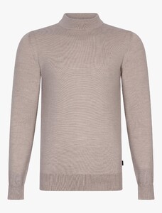 Cavallaro Napoli Saronno Turtle Neck Merino Trui Zand