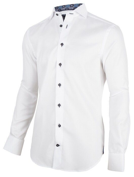 Cavallaro Napoli Sergo Shirt White-Navy