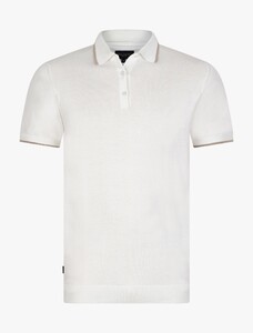 Cavallaro Napoli Sirrentoni Organic Cotton Tipping Detail Polo Off White