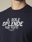 Cavallaro Napoli Solemio Tee T-Shirt Dark Evening Blue