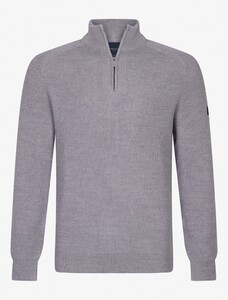 Cavallaro Napoli Sondrio Half Zip Pullover Grey Melange