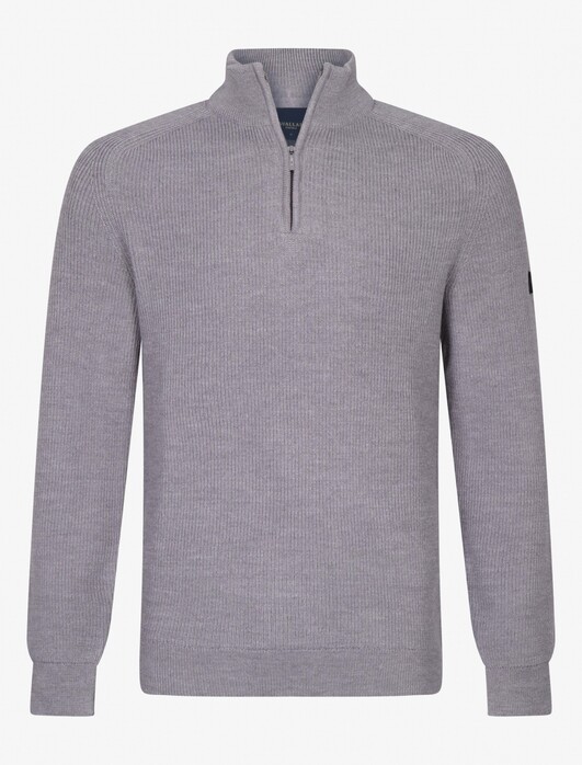 Cavallaro Napoli Sondrio Half Zip Pullover Grey Melange