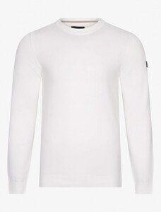 Cavallaro Napoli Sorrentino Crew Neck Uni Cotton Pullover Off White