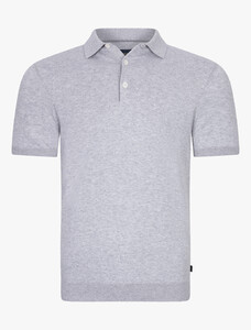 Cavallaro Napoli Sorrentino Organic Cotton Polo Licht Grijs Melange