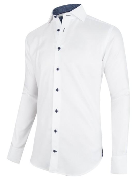 Cavallaro Napoli Sotofoglio Shirt White-Navy