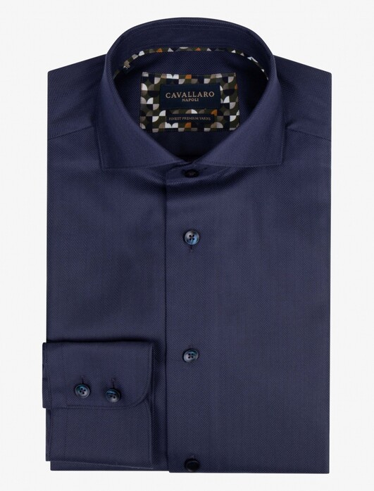 Cavallaro Napoli Spino Shirt Dark Evening Blue