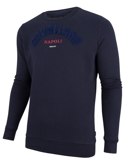 Cavallaro Napoli Studio Sweat Trui Navy