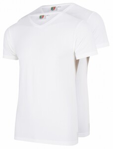Cavallaro Napoli T-Shirt V-Hals 2-Pack T-Shirt Wit