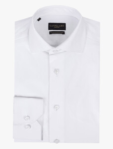 Cavallaro Napoli Tanisco Premium Italian Stretch Fabric Shirt White