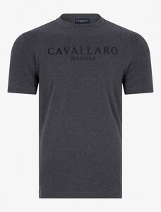 Cavallaro Napoli Terro Tee T-Shirt Dark Grey Melange