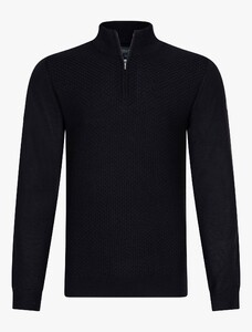 Cavallaro Napoli Tirano Half Zip Pullover Black