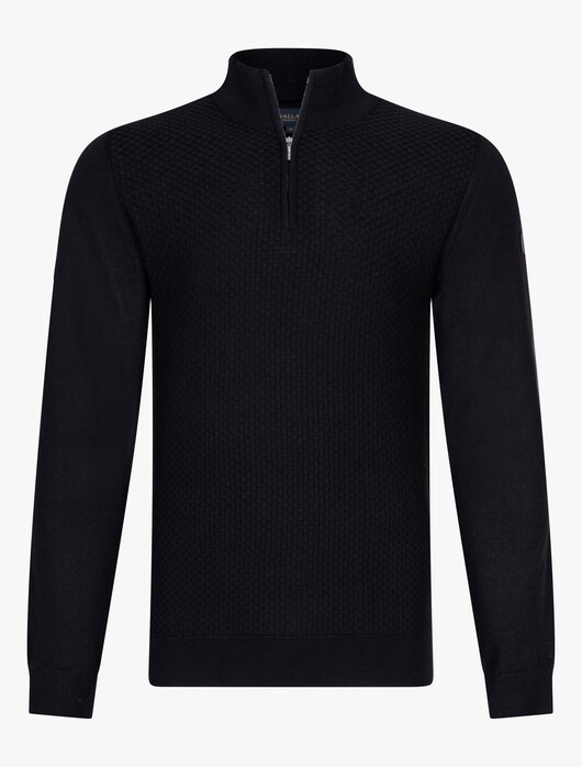 Cavallaro Napoli Tirano Half Zip Pullover Black