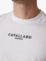 Cavallaro Napoli Umberto Tee Uni Stretch Cotton Blend T-Shirt Wit