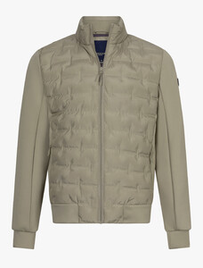 Cavallaro Napoli Uni Color Pattern Quinzoni Jacket Licht Groen