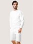 Cavallaro Napoli Uni Color Texture Turso Sweat Pullover Off White