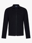 Cavallaro Napoli Zelo Zipper Single Breast Pocket Overshirt Black