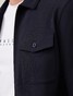 Cavallaro Napoli Zelo Zipper Single Breast Pocket Overshirt Dark Evening Blue