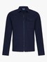 Cavallaro Napoli Zelo Zipper Single Breast Pocket Overshirt Dark Evening Blue