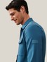 Cavallaro Napoli Zelo Zipper Single Breast Pocket Overshirt Greyblue