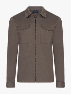 Cavallaro Napoli Zerino Comfort Fabric Overshirt Taupe