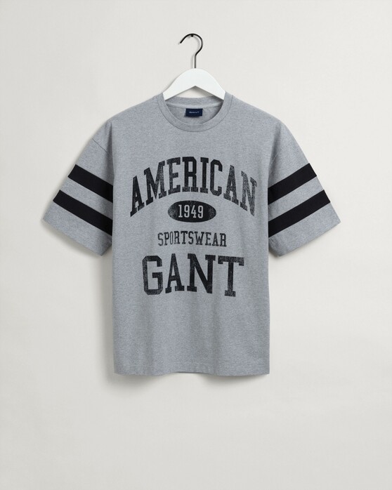 Collegiate Sportswear 1949 Gant T-Shirt Grijs Melange