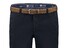 Com4 Cotton Flat-Front Pants Navy