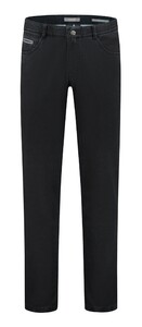Com4 Fine Structure Swing Front Pants Dark Gray