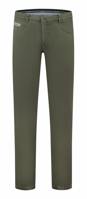 Com4 Fine Structure Swing Front Pants Green