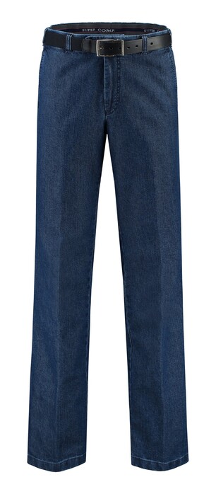 Com4 Flat-Front Denim Jeans Blue