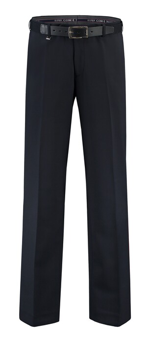 Com4 Flat-Front Wool All Season Pants Navy