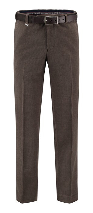 Com4 Flat-Front Wool Fine Cord Corduroy Trouser Bronze