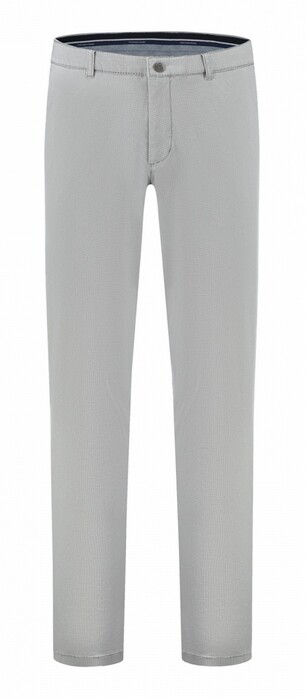 Com4 Micro Pattern Modern Chino Collection Pants Medium Grey