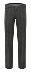 Com4 Modern Chino Check Pants Grey