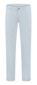 Com4 Modern Chino Collection Fine Structure Broek Licht Blauw