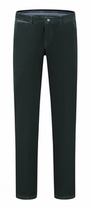 Com4 Modern Chino Cotton Micro Texture Rib Corduroy Trouser Medium Green