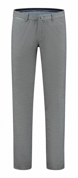 Com4 Modern Chino Faux Uni Herringbone Pants Medium Grey