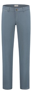 Com4 Modern Chino fine Structure Broek Stone Blue