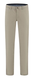 Com4 Modern Chino Mini Herringbone Pattern Flat-Front Pants Beige