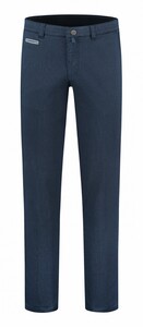 Com4 Modern Chino Subtle Detail Broek Navy