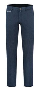 Com4 Modern Chino Subtle Detail Pants Dark Evening Blue