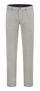 Com4 Multi Mini Check Modern Chino Pants Beige