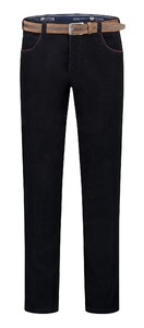 Com4 Swing Front Corduroy Cotton Rib Ribbroek Navy