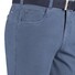 Com4 Swing Front Cotton Contrast Pants Blue