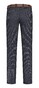 Com4 Swing Front Cotton Structure Mix Wool Look Pants Blue