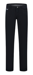 Com4 Swing Front Cotton Subtle Detail Pants Perma Blue