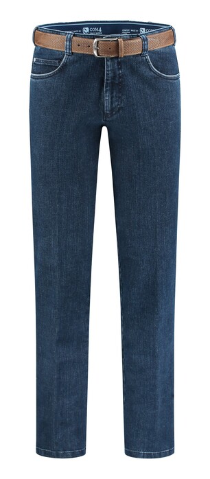 Com4 Swing Front Denim Jeans Blue